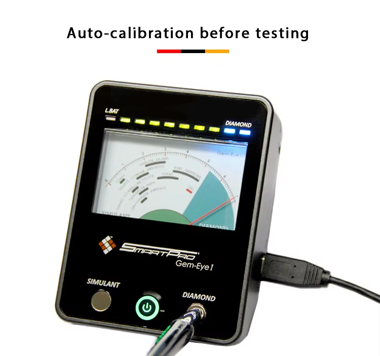 Smartpro Gem-eye I Diamond & Gemstone Tester with Metal Detecting for Jewelry Appraisal